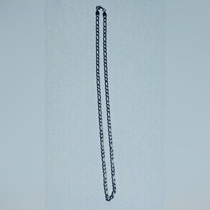 Men's Stainless Steel Silver 5mm Figaro Link Chain 24" NEW VERY NICE